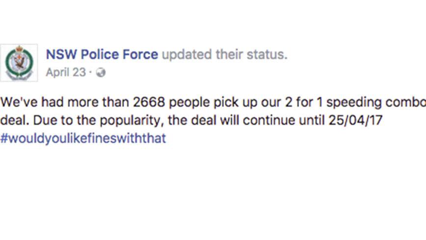 NSW Police funniest Facebook posts