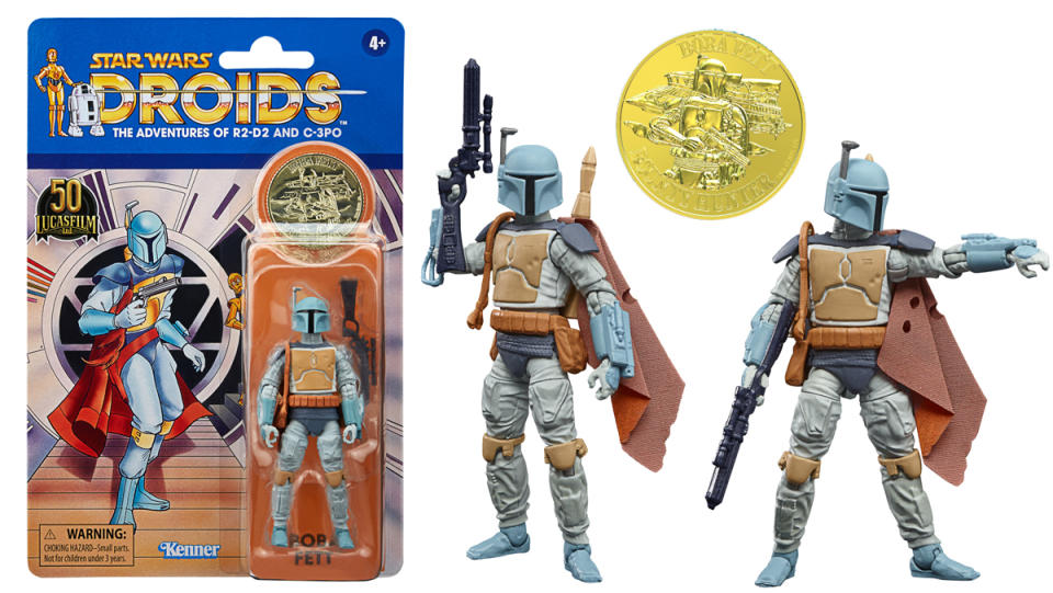 Hasbro vintage collection Boba Fett action figure, based on the Droids animated series.