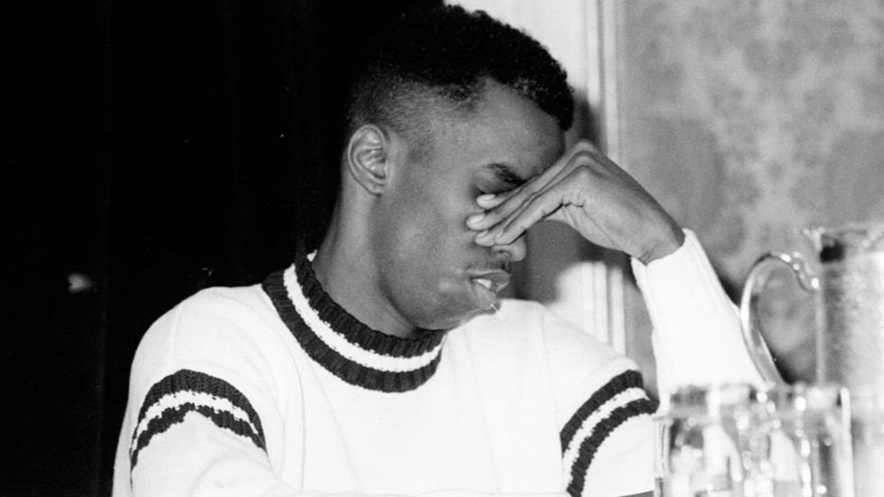 <div>UNITED STATES - JANUARY 02: Sean "Puffy" Combs addresses media during press conference at Plaza Hotel. (Photo by Clarence Sheppard/NY Daily News Archive via Getty Images)</div>