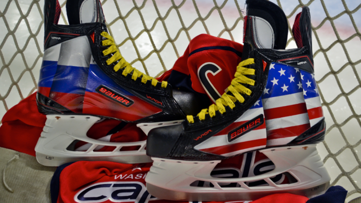 Photo of Alex Ovechkin's skates from Washington Capitals' website. 