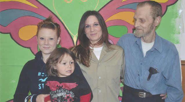 Barbara, centre, with her father, daughter Alannah, and grandson. Photo: Barbara Scrivner.