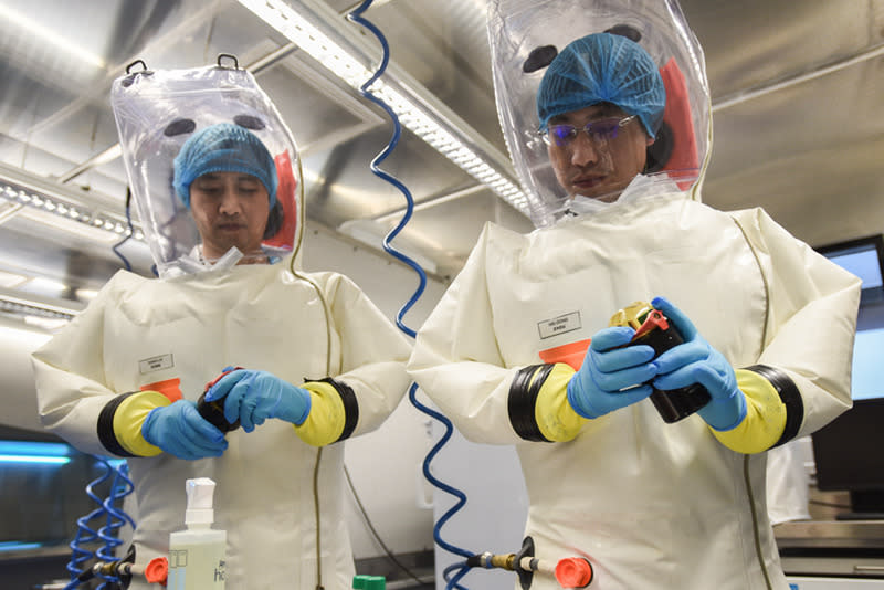 武漢P4實驗室一直被認為是新冠病毒的來源之一。   圖：人民網