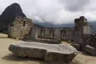 The Machu Picchu archeological site is devoid of tourists while it's closed amid the COVID-19 pandemic, in the department of Cusco, Peru, Tuesday, Oct. 27, 2020. Currently open to maintenance workers only, the world-renown Incan citadel of Machu Picchu will reopen to the public on Nov. 1. (AP Photo/Martin Mejia)