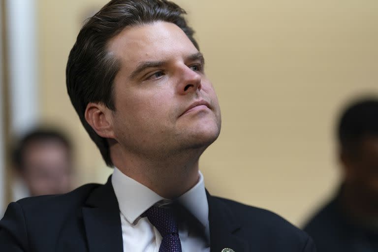 El representante republicano Matt Gaetz, en el Congreso en Washington. (AP /J. Scott Applewhite)