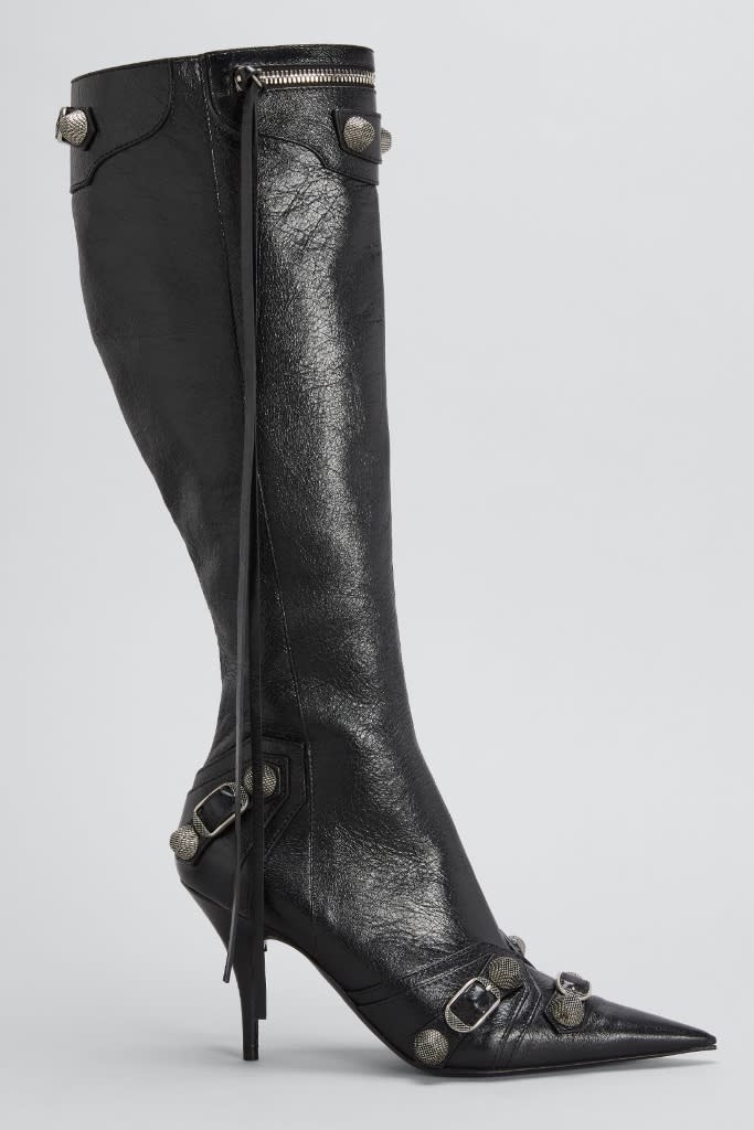 Balenciaga’s Cagole boots. - Credit: Courtesy of Bergdorf Goodman