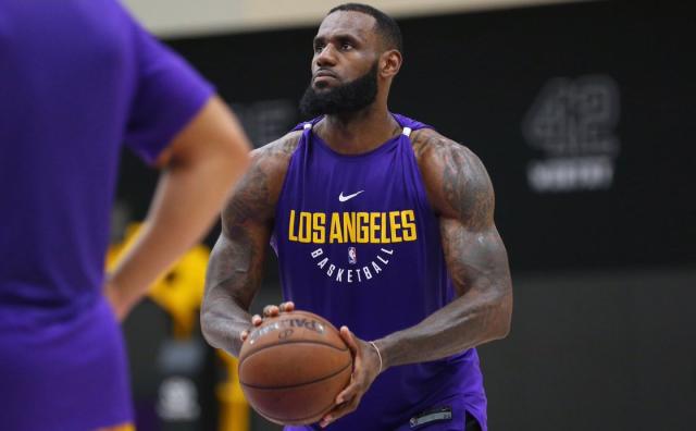 LeBron James: Lakers release first pic of the King in purple-and