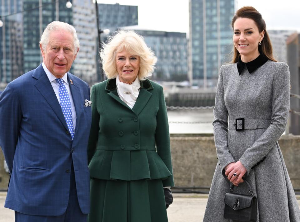 Kate Middleton, King Charles, Camilla, Prince Charles (February 2022)