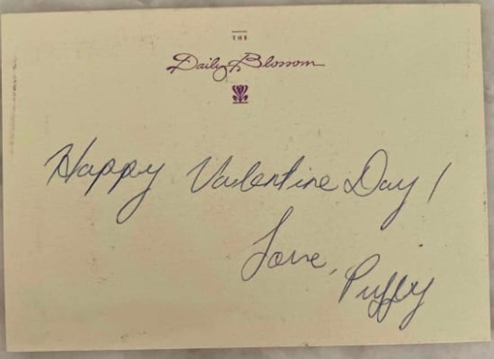Combs allegedly sent this Valentine’s Day note to April Lampros (New York State Supreme Court)