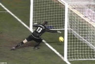 <p>In 2005 Pedro Mendes scored a wonder goal for Tottenham in the last minute at Old Trafford. Only he didn’t as United keeper Roy Carroll clawed the ball back from the terraces and the referee waved play on. </p>