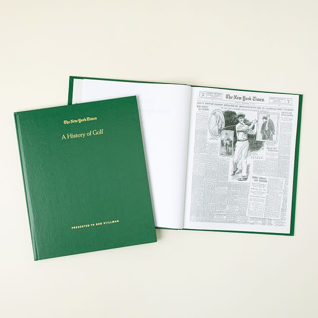 <p><a href="https://go.redirectingat.com?id=74968X1596630&url=https%3A%2F%2Fwww.uncommongoods.com%2Fproduct%2Fnew-york-times-personalized-golf-history-book&sref=https%3A%2F%2Fwww.goodhousekeeping.com%2Fholidays%2Fgift-ideas%2Fg4468%2Fretirement-gifts%2F" rel="nofollow noopener" target="_blank" data-ylk="slk:Shop Now;elm:context_link;itc:0;sec:content-canvas" class="link ">Shop Now</a></p><p>The New York Times History Of Golf</p><p>$80.00</p><p>uncommongoods.com</p><span class="copyright">Uncommon Goods</span>
