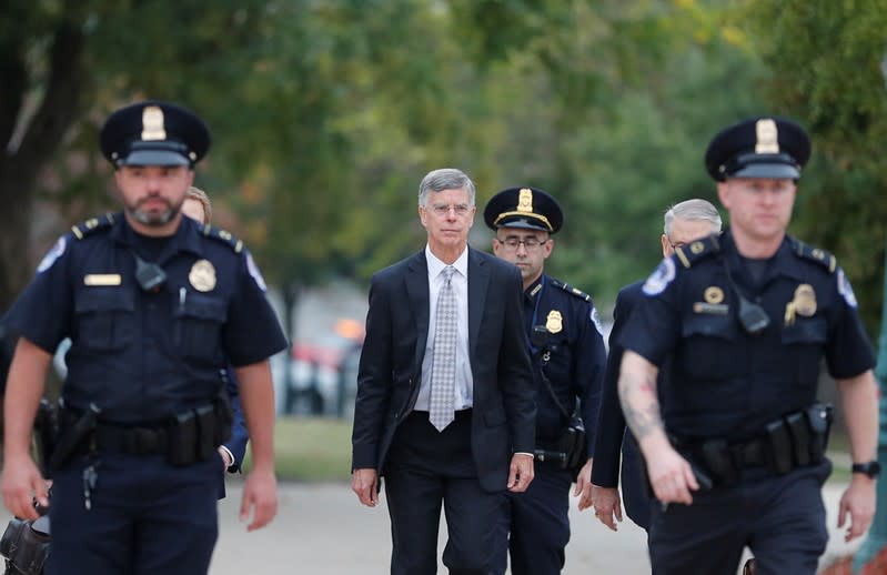 Acting U.S. ambassador to Ukraine Taylor arrives for closed-door deposition on Capitol Hill in Washington