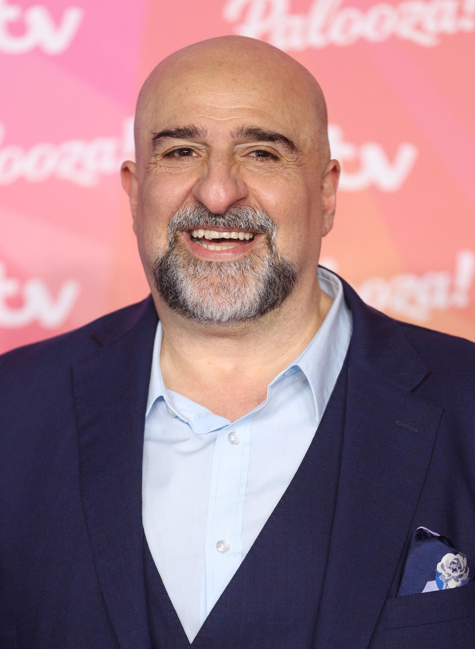 LONDON, ENGLAND - NOVEMBER 23: Omid Djalili attends ITV Palooza! at The Royal Festival Hall on November 23, 2021 in London, England. (Photo by Mike Marsland/WireImage)