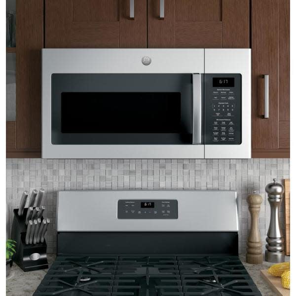 GE 1.7 cu. Ft. Over the Range Microwave with Sensor Cooking in Stainless Steel