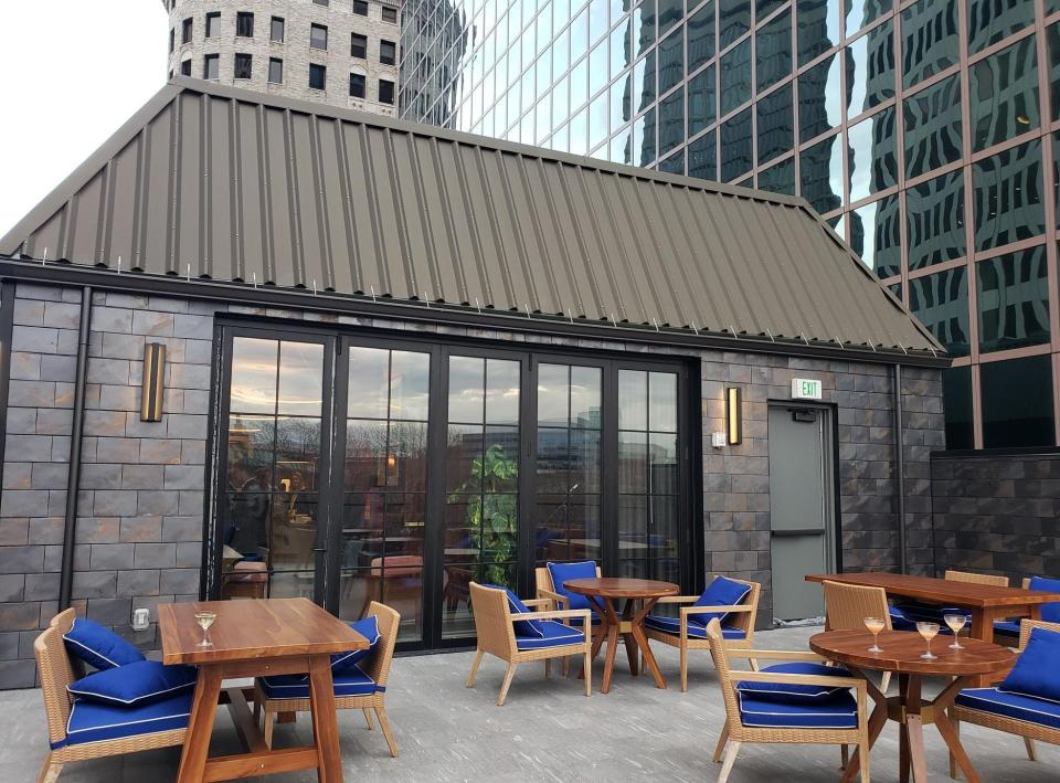 The rooftop at Bellini will add heaters and more to the perfect space just outside the bar and lounge.