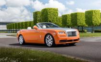<p>At over 17 feet long, <a rel="nofollow noopener" href="https://www.roadandtrack.com/car-culture/reviews/a29628/the-first-drive-2017-rolls-royce-dawn-elegance-in-excess/" target="_blank" data-ylk="slk:the Rolls-Royce Dawn;elm:context_link;itc:0;sec:content-canvas" class="link ">the Rolls-Royce Dawn</a> is hardly "compact." Despite its class, it puts out the same lackluster 14 MPG as its Bentley competition. Drinking all that fuel is a twin-turbo 6.6-liter V12 making 563 horsepower. </p>