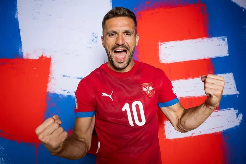 Dusan Tadic of Serbia poses for a portrait