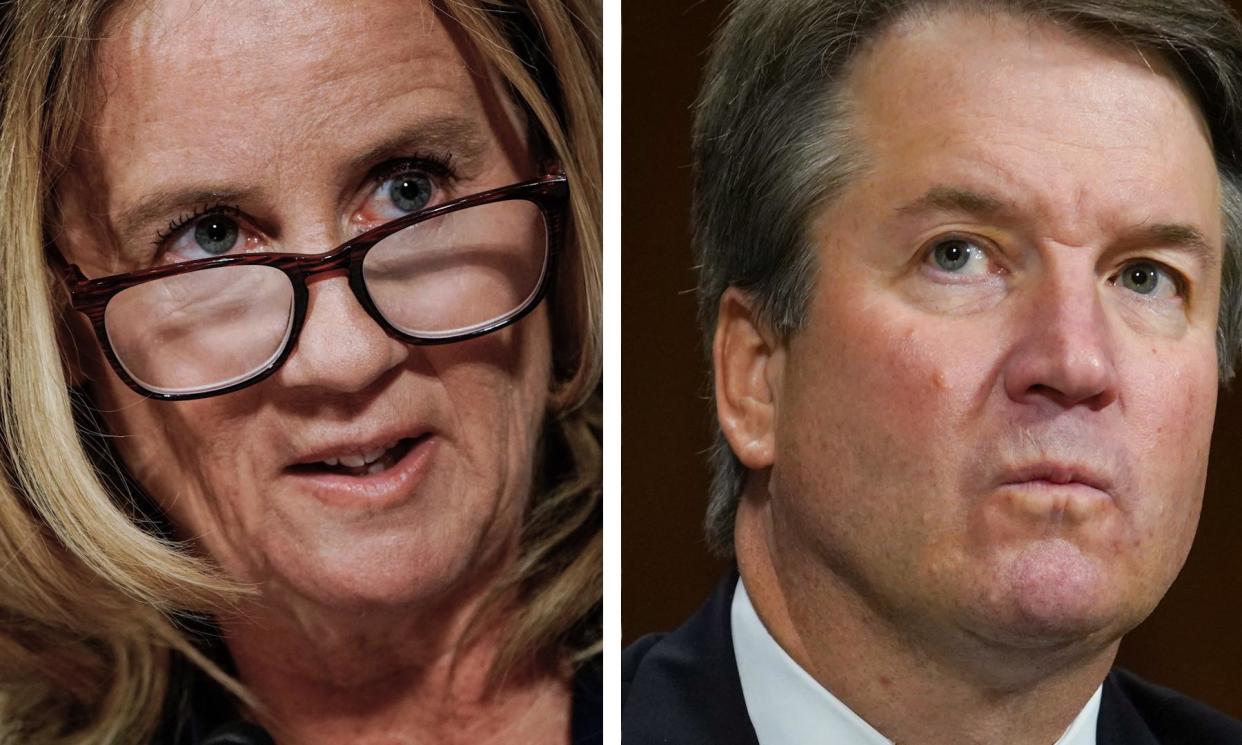 <span>In hearings in 2018, Christine Blasey Ford (left) accused Brett Kavanaugh, then a US supreme court nominee, of sexual assault.</span><span>Photograph: AP</span>