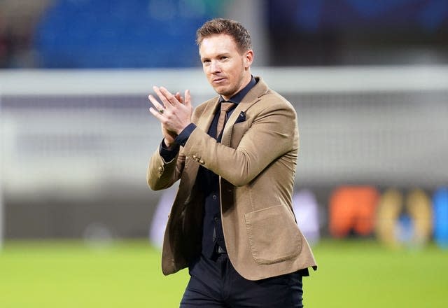 Julian Nagelsmann knows RB Leipzig are up against it in the second leg (John Walton/PA)