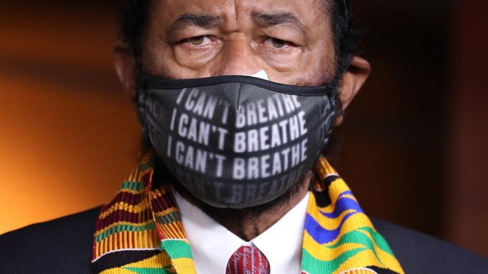 Democratic Texas Rep. Al Green gave an impassioned speech on the floor of the House of Representatives Thursday, where he spoke out in support of the Equality Act. (Photo by Chip Somodevilla/Getty Images)