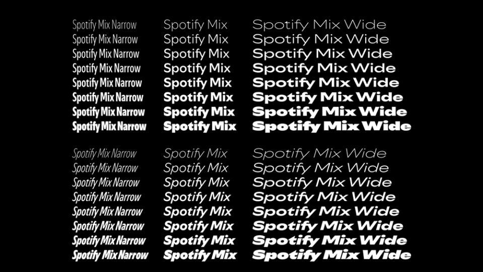 Spotify Mix typeface