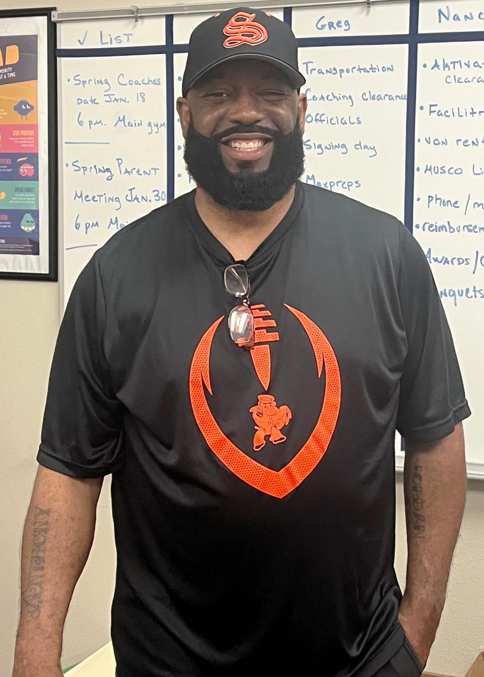 Former Riverview High football player and assistant coach Anthony "Amp" Campbell is the new head football coach at Sarasota High School.