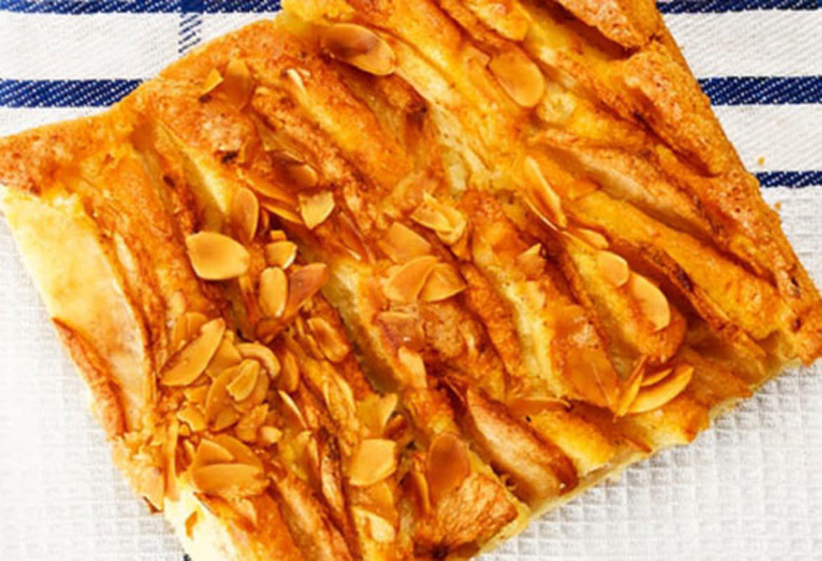 <p>Parade</p><p>Don't save this apple-infused dessert just for Passover; indulge in this delightful treat throughout the year.</p><p><a href="http://www.dashrecipes.com/recipes/dr/a/apple-kugel.html" rel="nofollow noopener" target="_blank" data-ylk="slk:Click here to get the recipe for Apple Kugel;elm:context_link;itc:0;sec:content-canvas" class="link rapid-noclick-resp"><strong>Click here to get the recipe for Apple Kugel</strong></a></p>