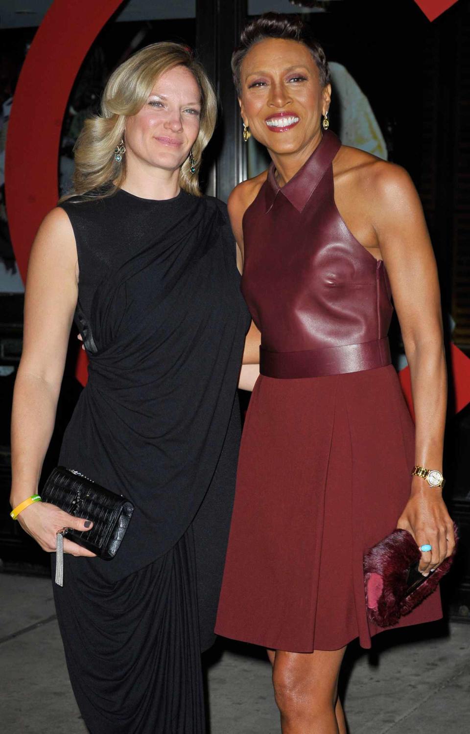 Amber Laign and Robin Roberts are seen on November 10, 2014 in New York City