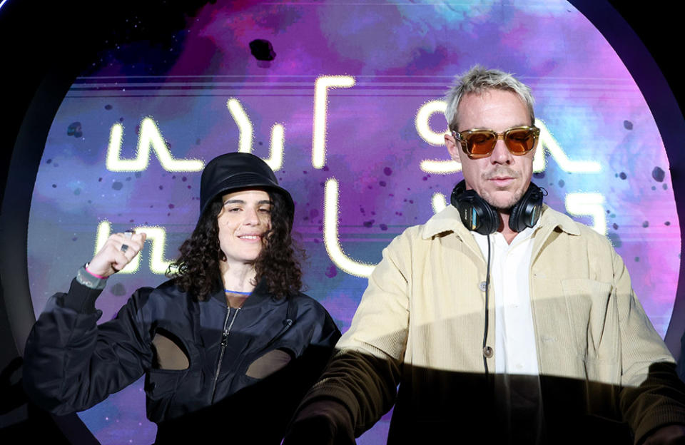 Carlita and Diplo at NYLON House in the Desert 2023 presented by Samsung Galaxy