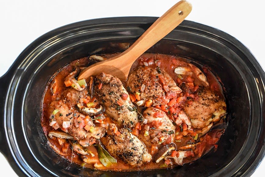 Slow-Cooker Chicken Cacciatore from Foodie Crush