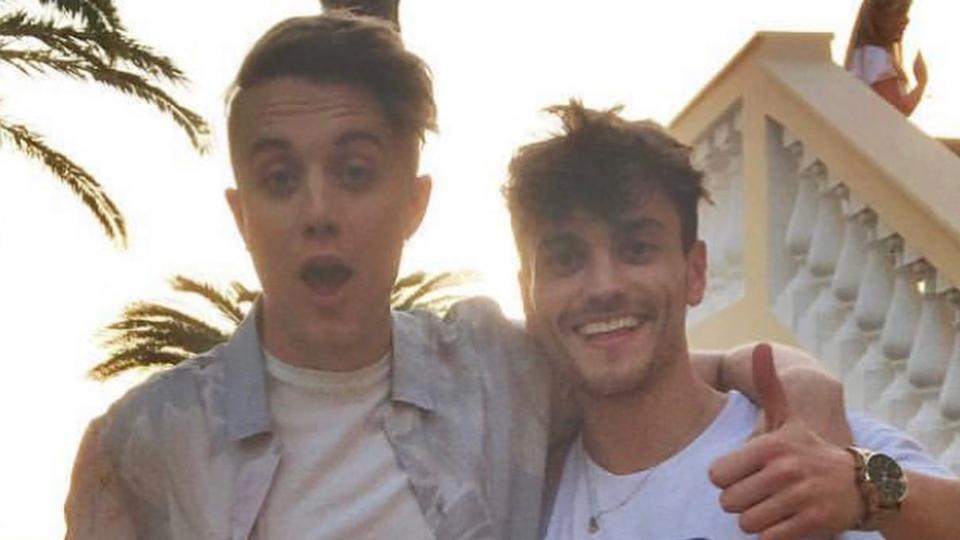 A photo of Roman Kemp and his friend Joe who passed away in 2020