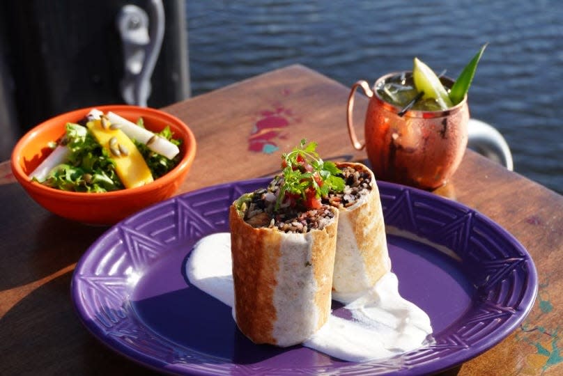 If you're looking of classic Tex-Mex, Del Fuego in Delray Beach has all you seek and more. Try their classic burrito with Mexican crema and a side salad.