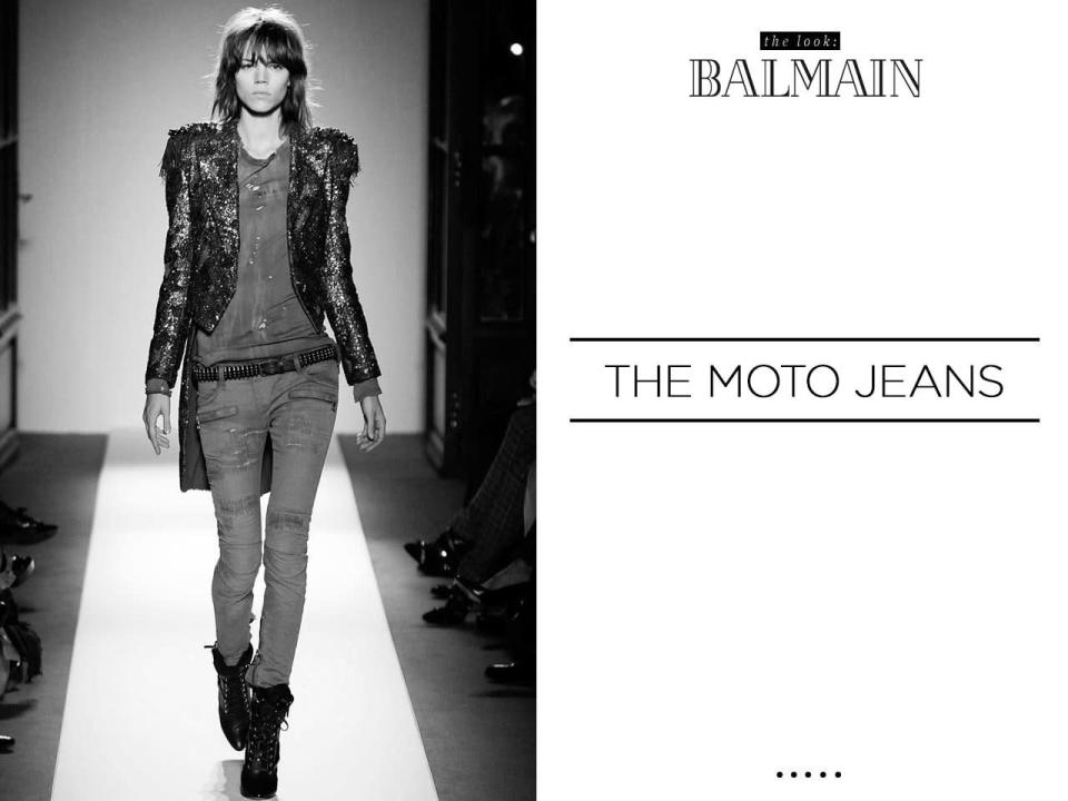 The Moto Jeans - Balmain Style