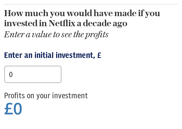 How much you would make investing in Netflix a decade ago