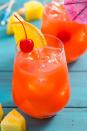 <p>A New Orleans classic made with rum, fresh citrus and passionfruit juice, this sweet cocktail gets the party started.</p><p>Get the <strong><a href="https://www.delish.com/cooking/recipe-ideas/a5631/best-ever-hurricane-recipe/" rel="nofollow noopener" target="_blank" data-ylk="slk:Hurricane Cocktail recipe;elm:context_link;itc:0;sec:content-canvas" class="link ">Hurricane Cocktail recipe</a> </strong>from Delish.  </p>