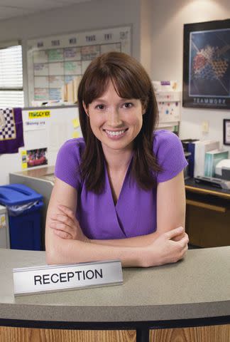 <p>Chris Haston/NBCU Photo Bank</p> Ellie Kemper as Erin Hannon in <em>The Office</em> season 6