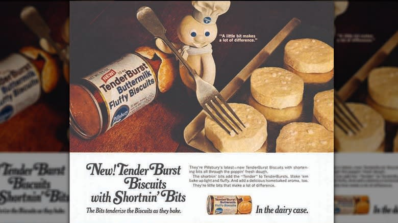 Pillsbury Doughboy ad with biscuits