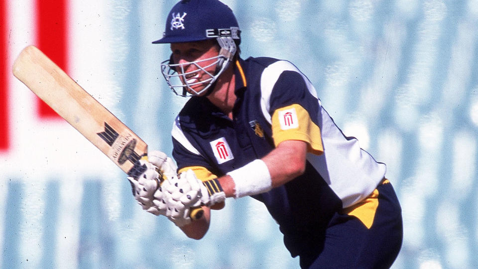 Jason Bakker, pictured here in action for Victoria in 1999. 