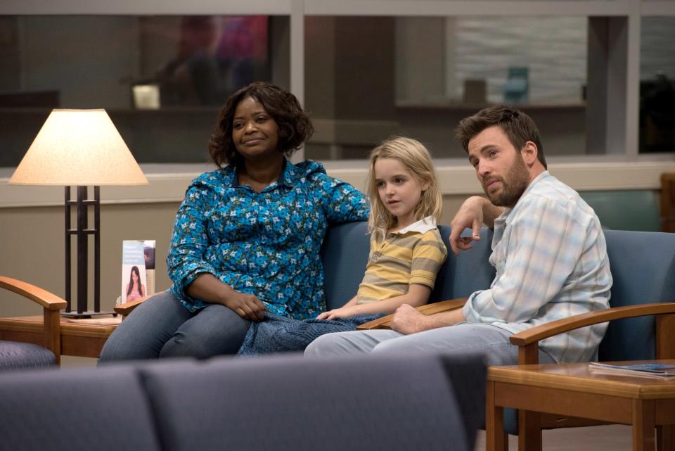 Octavia Spencer, Mckenna Grace, and Chris Evans in Gifted, from 2017