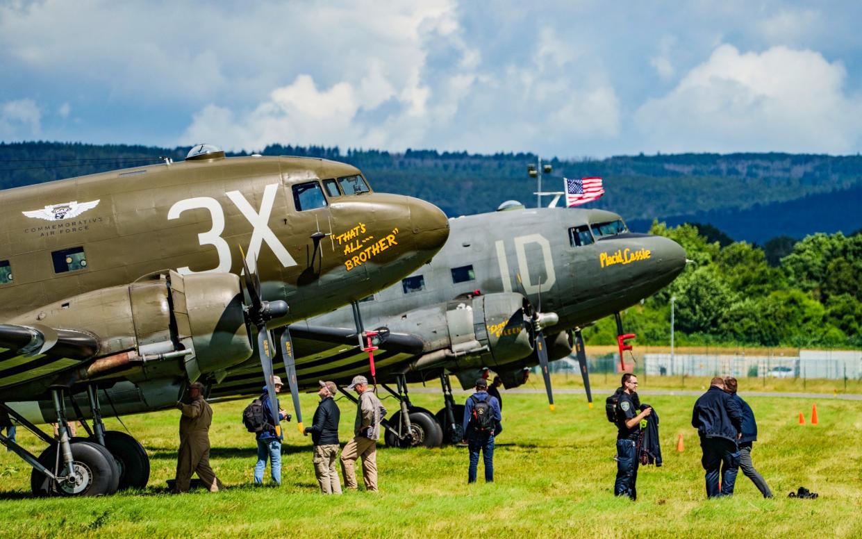 Two DC-3s which were used in the Berlin Airlift in 1948