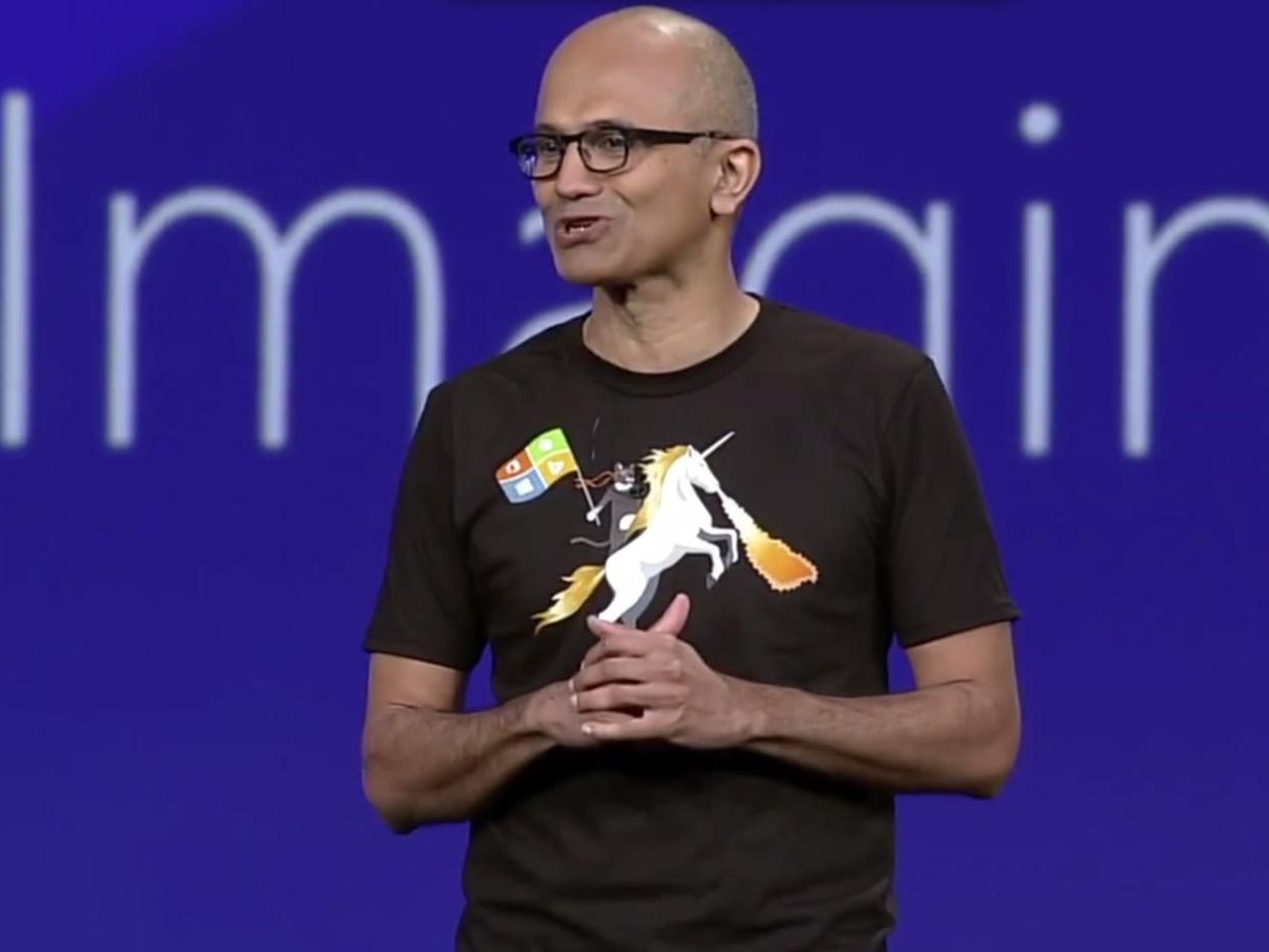 nadella unicorn shirt