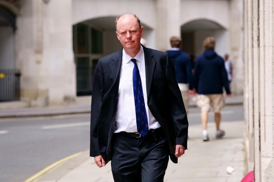 Professor Sir Chris Whitty, England’s chief medical officer (Victoria Jones/PA) (PA Wire)