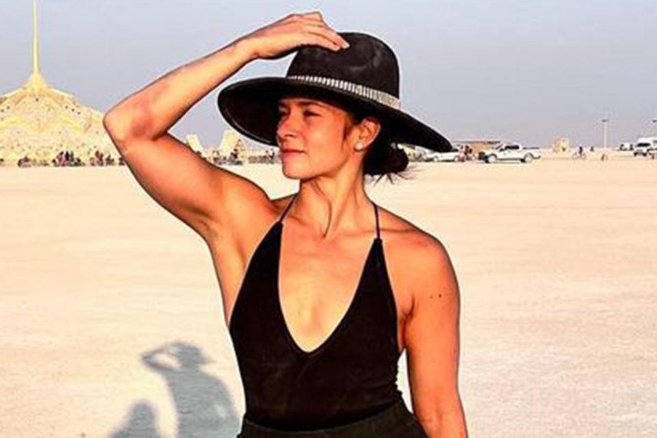 <p>danicapatrick/Instagram</p> Former NASCAR Star Danica Patrick Escapes Burning Man 