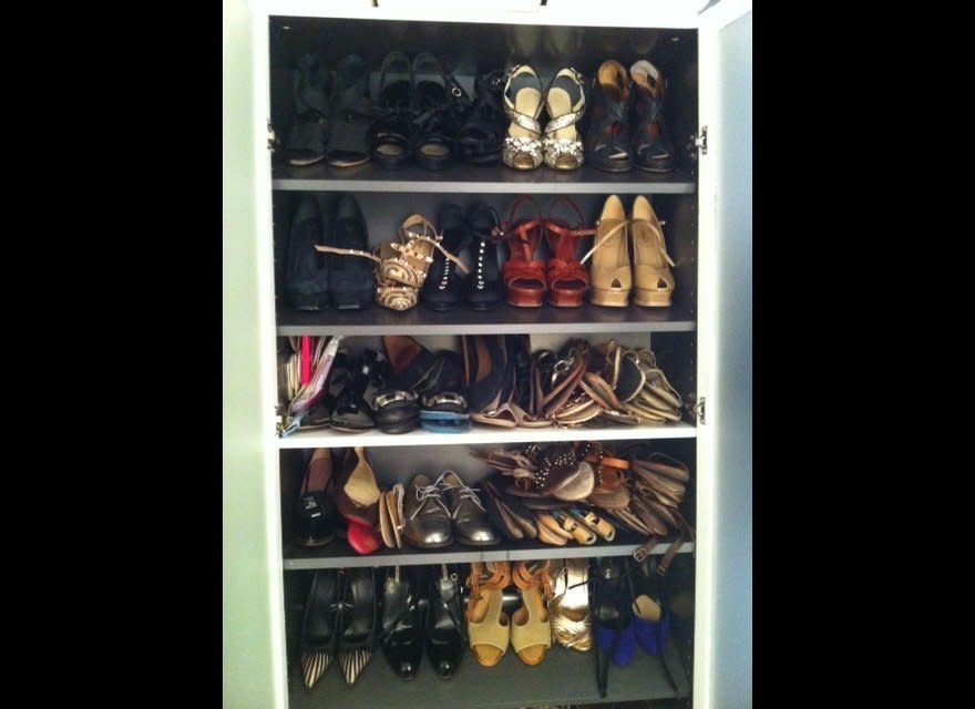 These shoes have been collected over many a sample sale. 