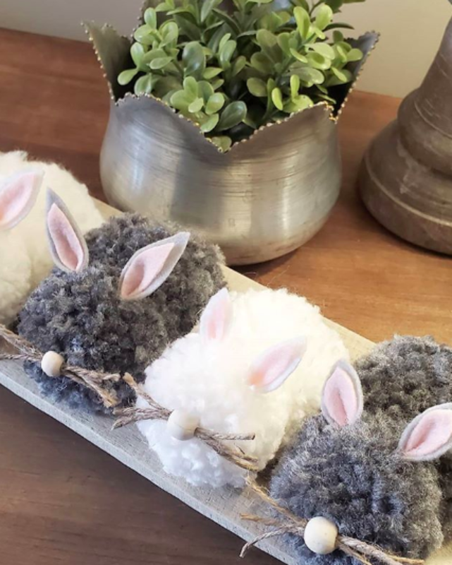 <p>@theharringtonhome</p><p>How adorable are these pom-pom Easter bunnies?</p><p>From Instagram user <a href="https://www.instagram.com/p/B7gcEz3HZVo/" rel="nofollow noopener" target="_blank" data-ylk="slk:@theharringtonhome;elm:context_link;itc:0;sec:content-canvas" class="link ">@theharringtonhome</a>.</p>