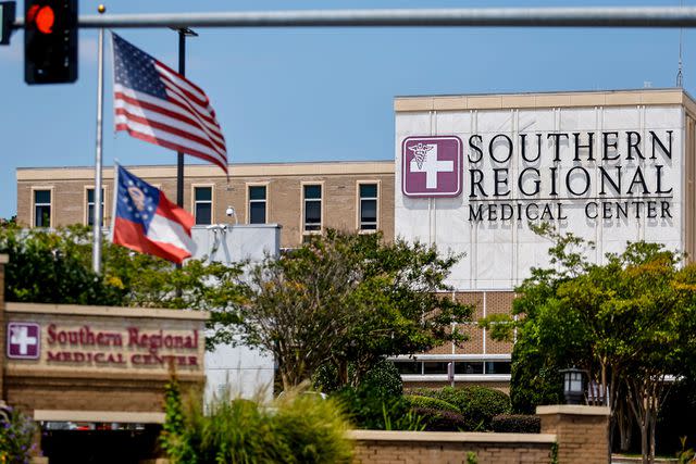 <p>ERIK S LESSER/EPA-EFE/Shutterstock</p> Southern Regional Medical Center hospital in Riverdale, Georgia