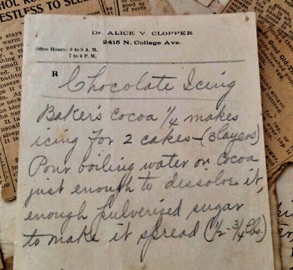 "Grandmom Mackenzie" used to scribble down recipes on whatever piece of paper was at hand ... even her own prescription pad.