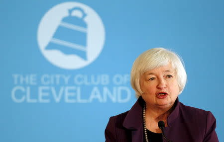 U.S. Federal Reserve Chair Janet Yellen speaks at The City Club of Cleveland in Cleveland, Ohio July 10, 2015. REUTERS/Aaron Josefczyk