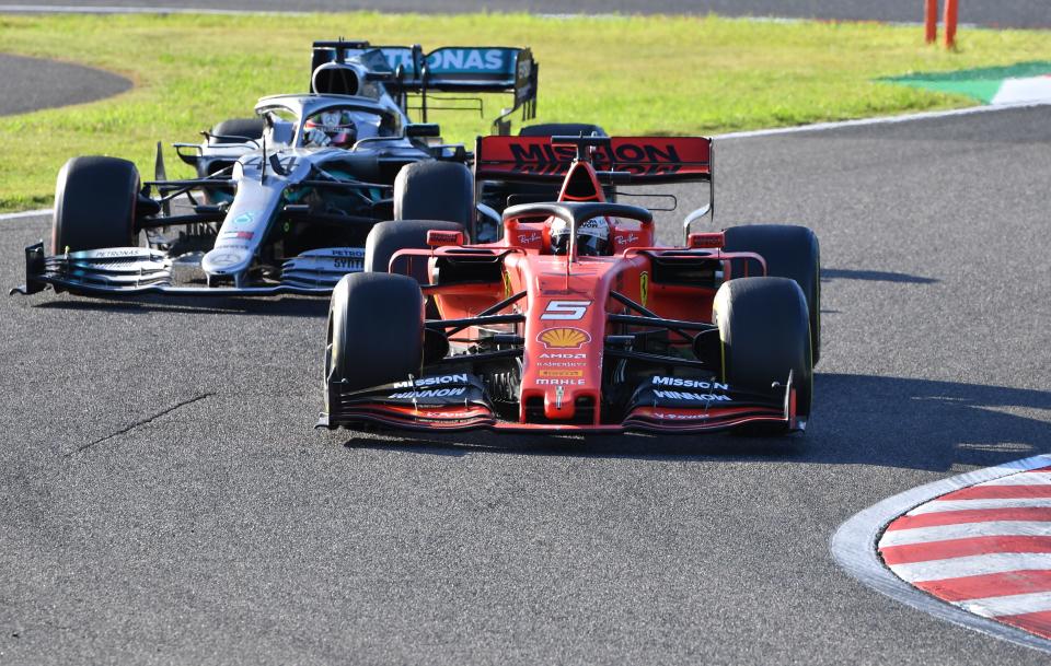 Hamilton and Ferrari's Sebastian Vettel have been rivals for much of the last decade. (Credit: Getty Images)