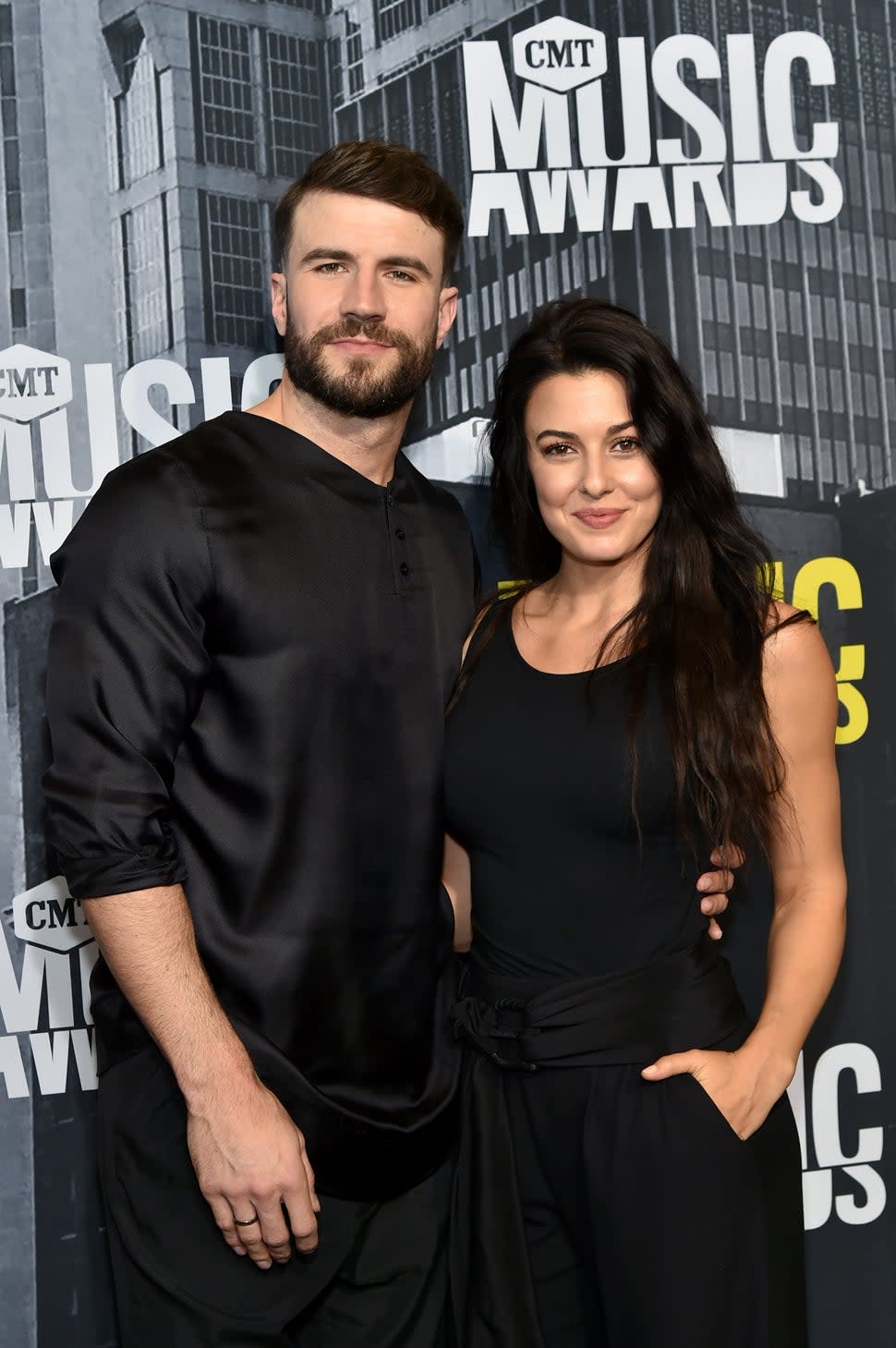  Singer-songwriter Sam Hunt and Hannah Lee Fowler attend the 2017 CMT Music Awards at the Music City Center on June 7, 2017 in Nashville, Tennessee.