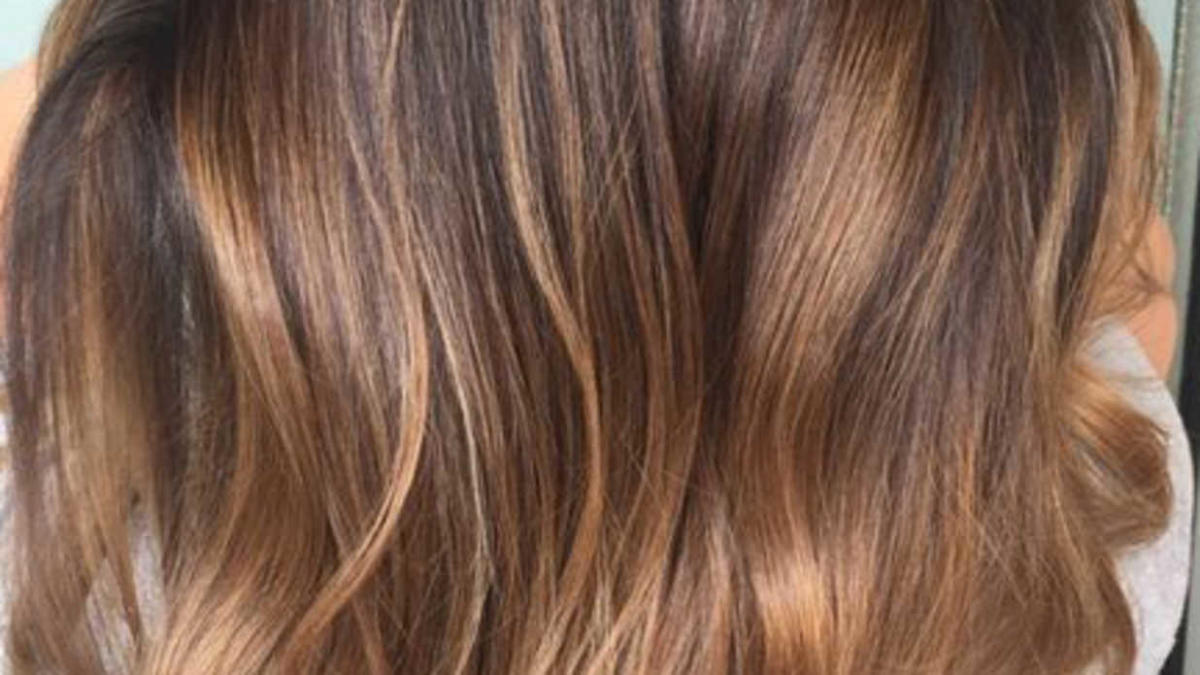 dark brown auburn ombre hair